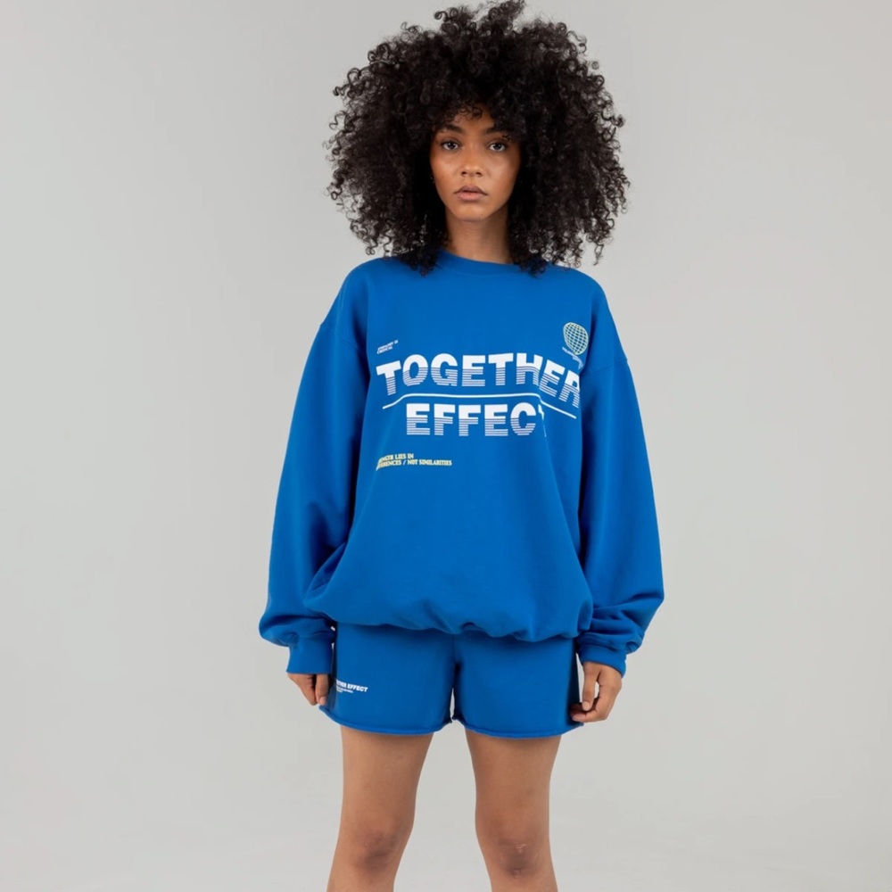 THE TOGETHER EFFECT BLUE CREWNECK MAYFAIR GROUP ONE SIZE